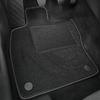 Velour Car Mat Set, Fits: Renault Captur I 2013-2019, Black Trim