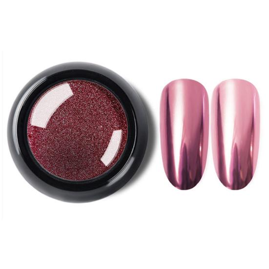 Pro 12 colori specchio metallico glitter polvere per nail art pigmento decorazione strumento per manicure
