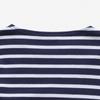 SainT James Kids Long Sleeve T shirT Modern sTripe Marine Neige 2066