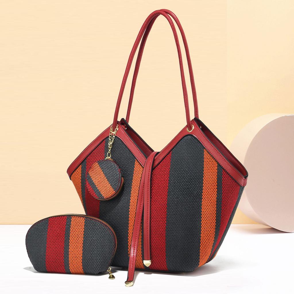 Women's Bag Large Capacity Women's Shoulder Bag Bag Fashion Color Matching Trend Atmospheric Handbag Versatile Bags