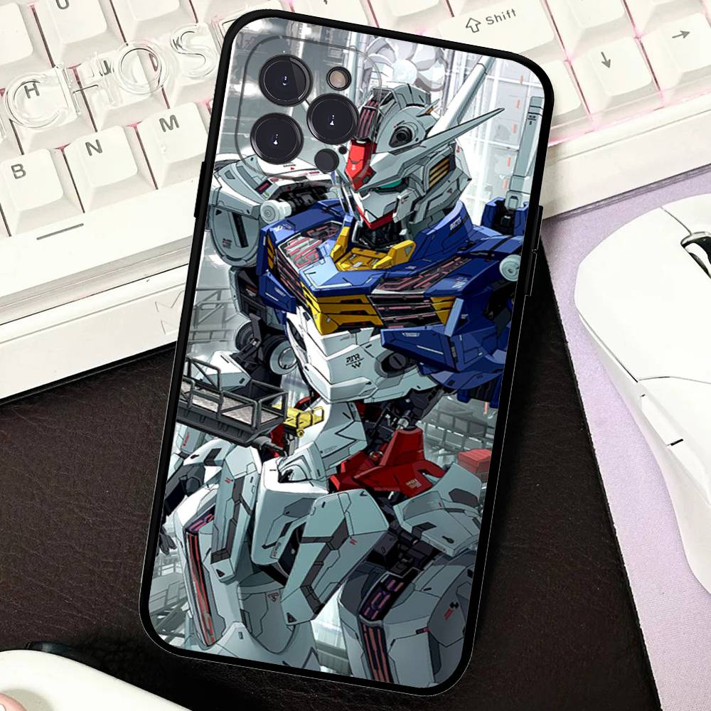 Soft G-Gundams Capa Phone Case For iPhone 17 16 15 14 13 12 11 Pro Max Plus Mini Soft Black Cover