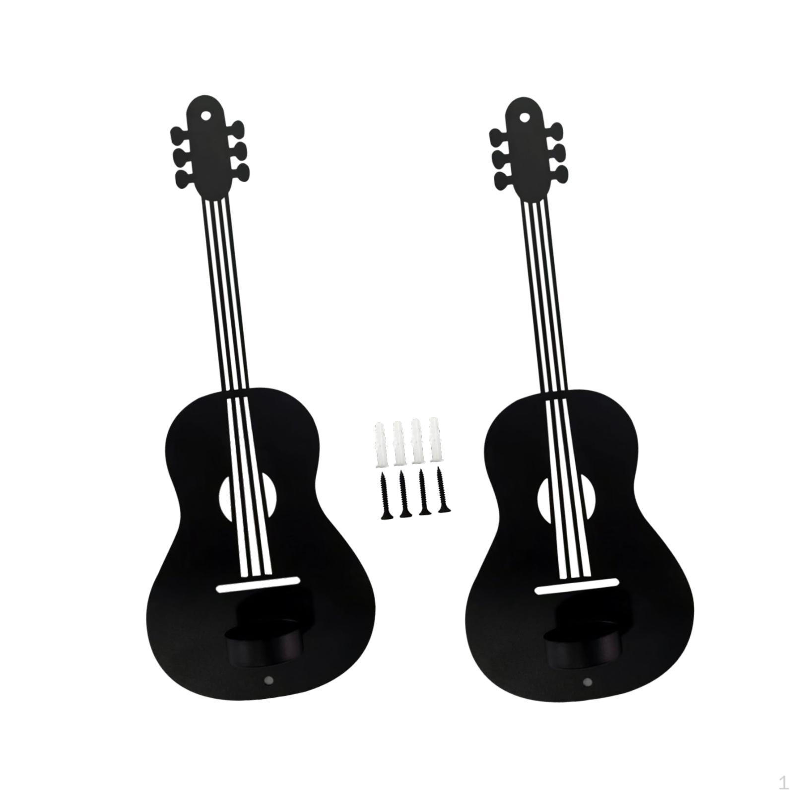 

2x Wall Sconce Candle Holders Hanging Candlesticks Festival Office Guitar Art Decor for Living