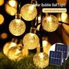 Bubble Ball Solar LED String Lights for Outdoor Camping & Courtyard Ambiance