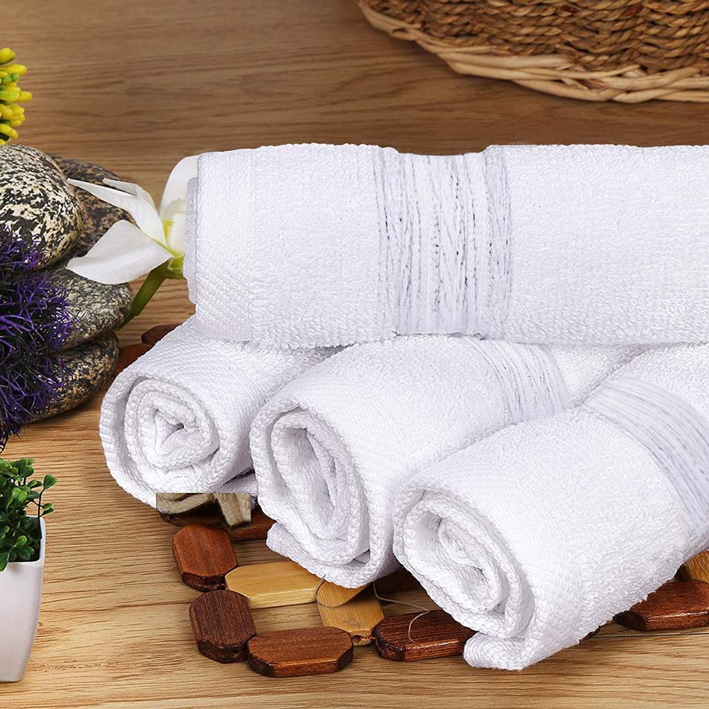 Premium Quality Cotton Towels Soft and Absorbent 33''x33‘’ 12PC