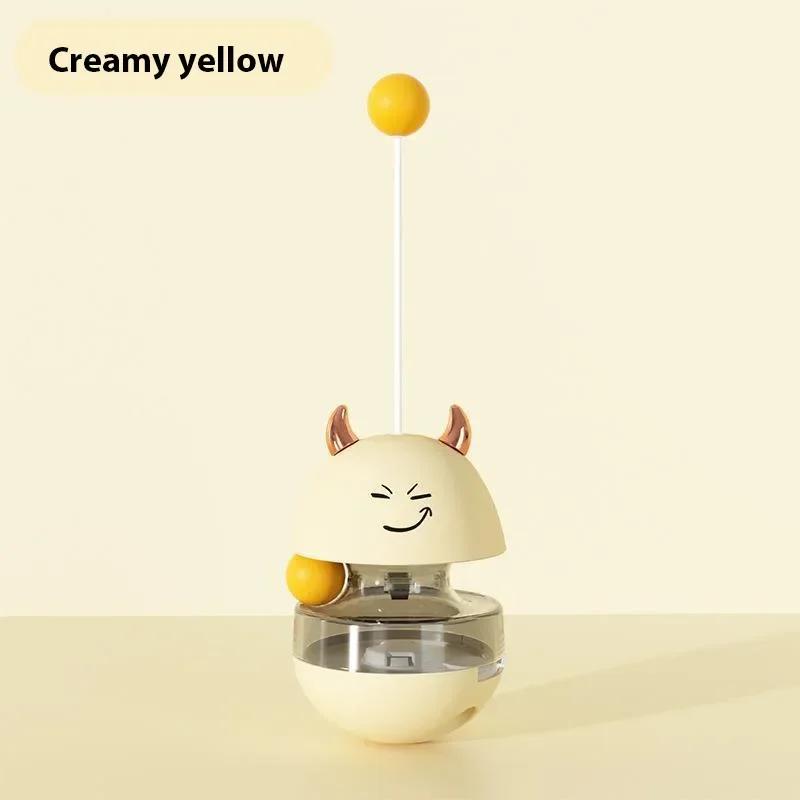 Tumbler Interaktives Katzenspielzeug Leckerli-Futterspender Spielzeug mit rollenden Bällen Lustiger Katzen-Slow-Feeder IQ-Trainingsball für Kätzchen