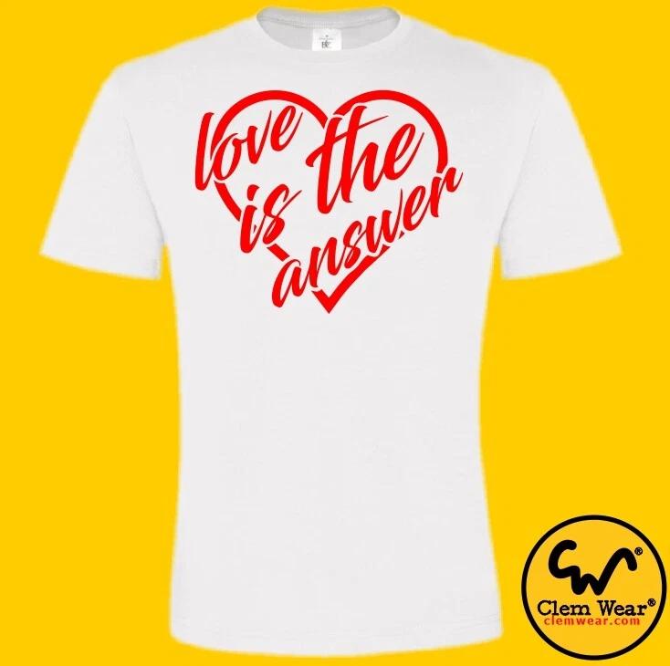 LOVE IS THE ANSWER tee unisex Bottom tshirt Rik Mayall Young Ones British comedy 3XL