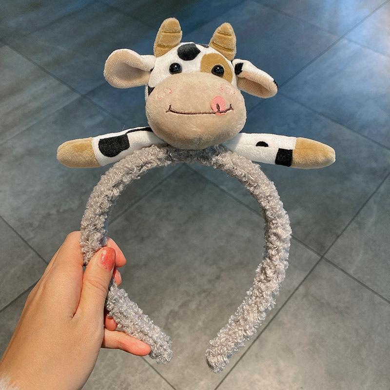 Niedliches Tier Kuh Gesichtswasch-Stirnband für Kinderaufführungen