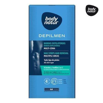 BODY NATUR Wax Strip Men (for Arms, Legs, Armpits and Sensitive Areas)
