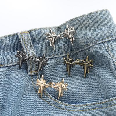 Cataramă reglabilă în talie, în formă de cruce, blugi, pantaloni, nasturi, nasturi metalici detașabili, dispozitiv de strângere a taliei, accesorii pentru îmbrăcăminte