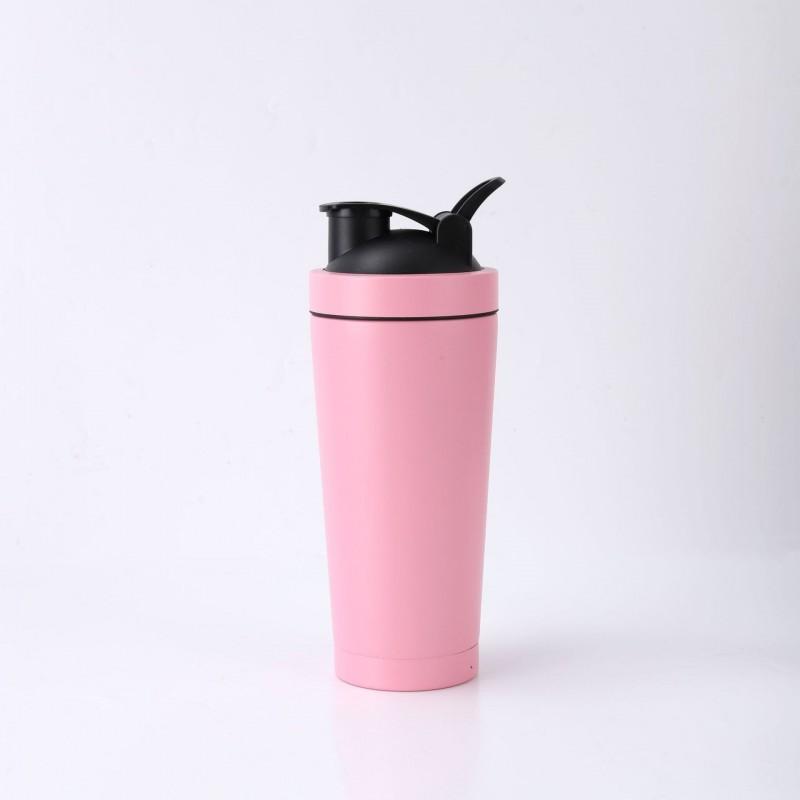 Edelstahl Protein Shaker Flasche 500ml 750ml Vakuumisoliert Fitnessbecher Mit Auslaufsicherem Deckel