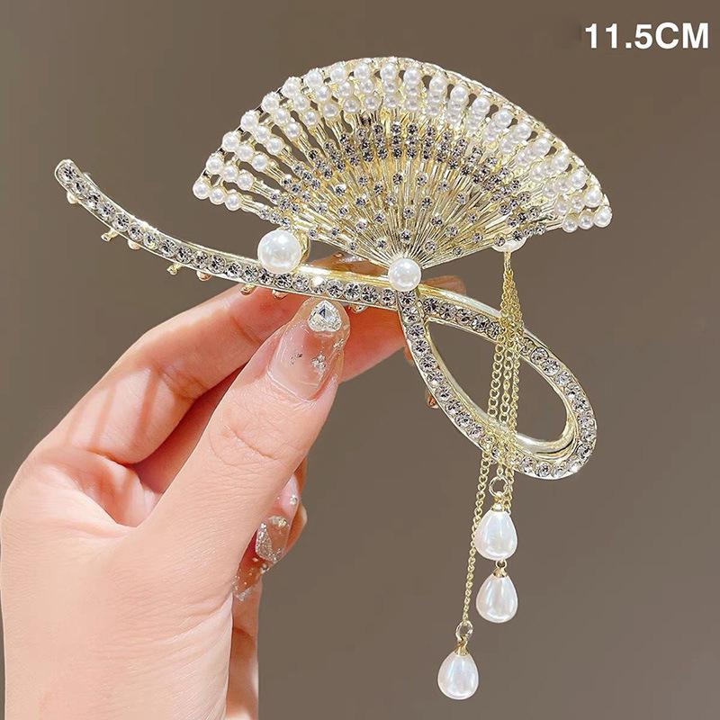 Long Butterfly Beaded Tassel Hair Clip For Women Fairy Temperament Sweet Princess Hairpin Hair Accessories