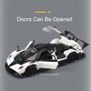 1/32 Pagani Zonda R Diecast Models Huayra Dinastia Alloy Toys Miniature Car Sound Light Pull Back Doors Openned Cars Child Gifts