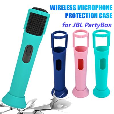 Capa protetora de silicone para microfone sem fio, ajuste perfeito, instalação simples, capa protetora para microfone para JBL PartyBox