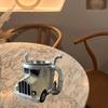 Unique Truck Coffee Mug Handcrafts Resins Semi Truck Shape Coffee Cup for Home Desktop Decoration and Trucker Gift