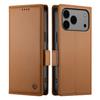 For iPhone 17 Pro Max Stand Case PU Leather Wallet Phone Cover