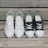 [Cowhide version] Shallow mouth little white shoes women's spring one-pedal women's shoes new sports and leisure flat baseplate shoes