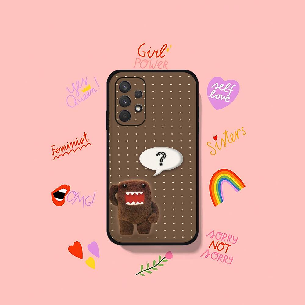 Cute D-Domo Kun-s Phone Case For Samsung Galaxy S25 S24 S23 S22 S21 FE Plus Ultra A13 A20 A32 A70 Black Cover