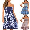 Women Sleeveless Summer Dresses For Women 2022 Wrap Chest Printed Beach Dress
