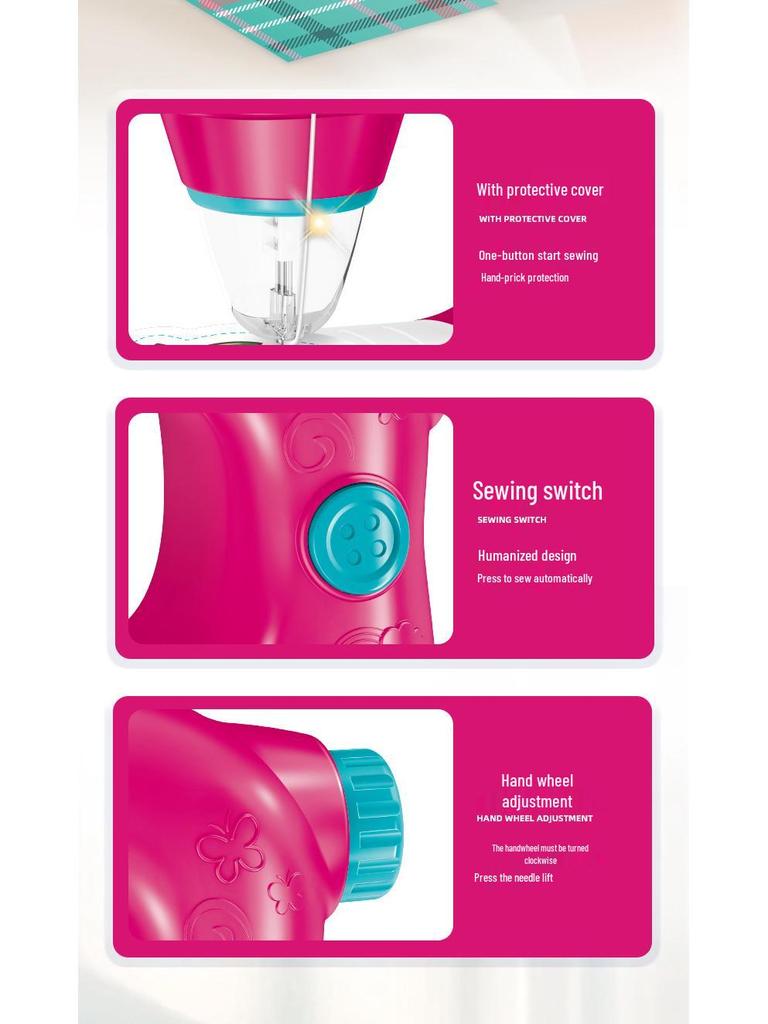 Elektrische Nähmaschine für Kinder zum Spielen und Basteln