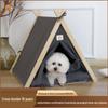 Yueshang Four Seasons Enclosed Pet Tent: Cozy Pine Wood Bed for Cats & Dogs