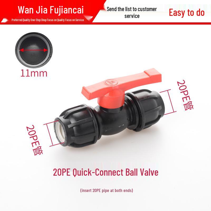 PE-Rohrverbindungsstücke: Schnellkupplungen für Leitungswasser, wärmefreie Ventile, Winkel, T-Stücke, 4- und 6-Punkt-Anschlüsse