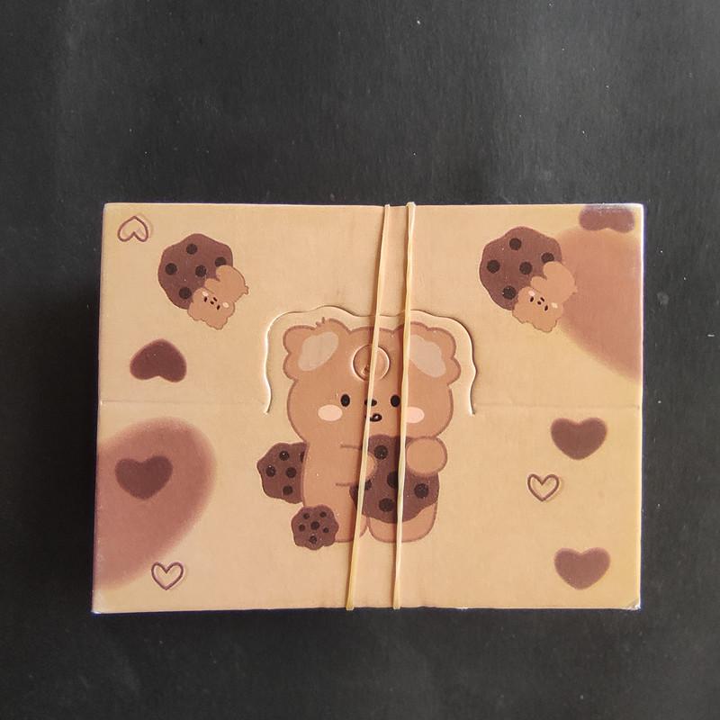 "Hair Accessory Wrapping Cards: 100 Sheets, 8x6CM, Bow Tie Folding, White"