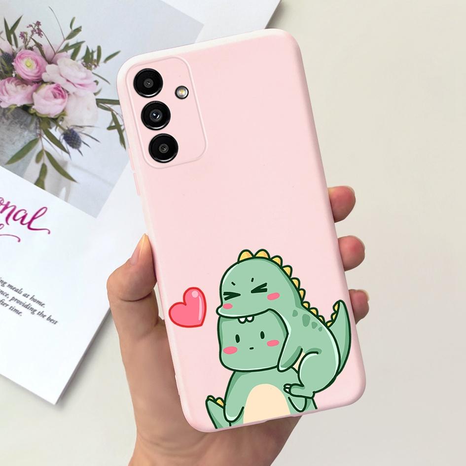 For Samsung A14 5G 2023 Case Lovely Yellow Duck Cat Cartoon Funda For Samsung Galaxy A14 SM-A145F SM-A146B Phone Cover A 14 Etui