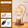 American Retro Marble Candle Melter and Aromatherapy Wax Diffuser Lamp with Smokeless Temperature Control Night Light