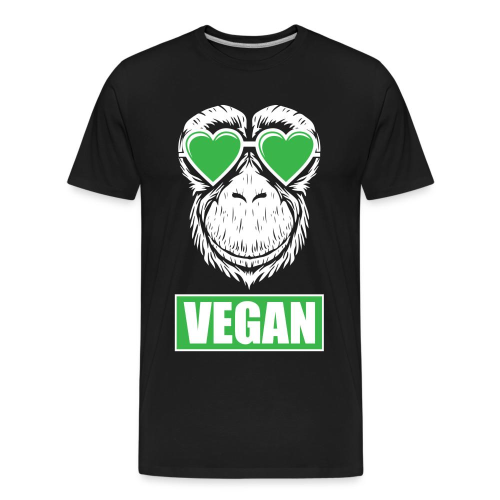 Go Vegan Monkey T-Shirt Vegetarisches T-Shirt Gesunde Ernährung Größe S-6XL