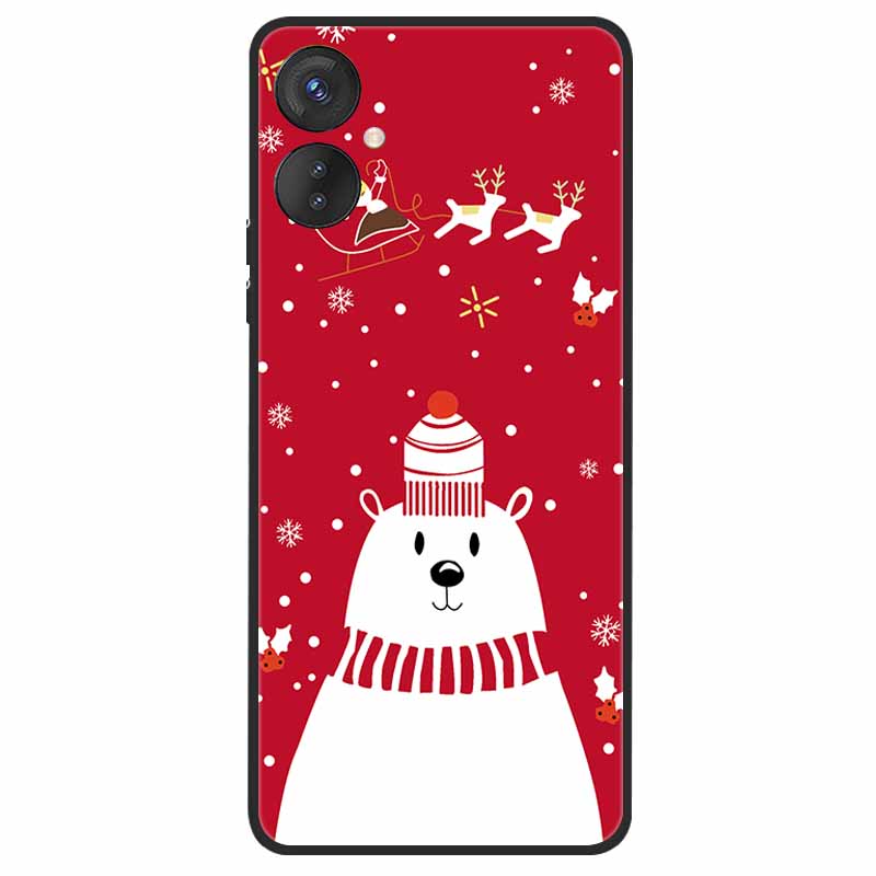 Christmas Case For Tecno Spark 9 Pro POP 5 LTE 7 7T 5 Pro Silicone Soft TPU Cover for Tecno Spark9 Pro 9Pro KH7 Case POP5 LTE