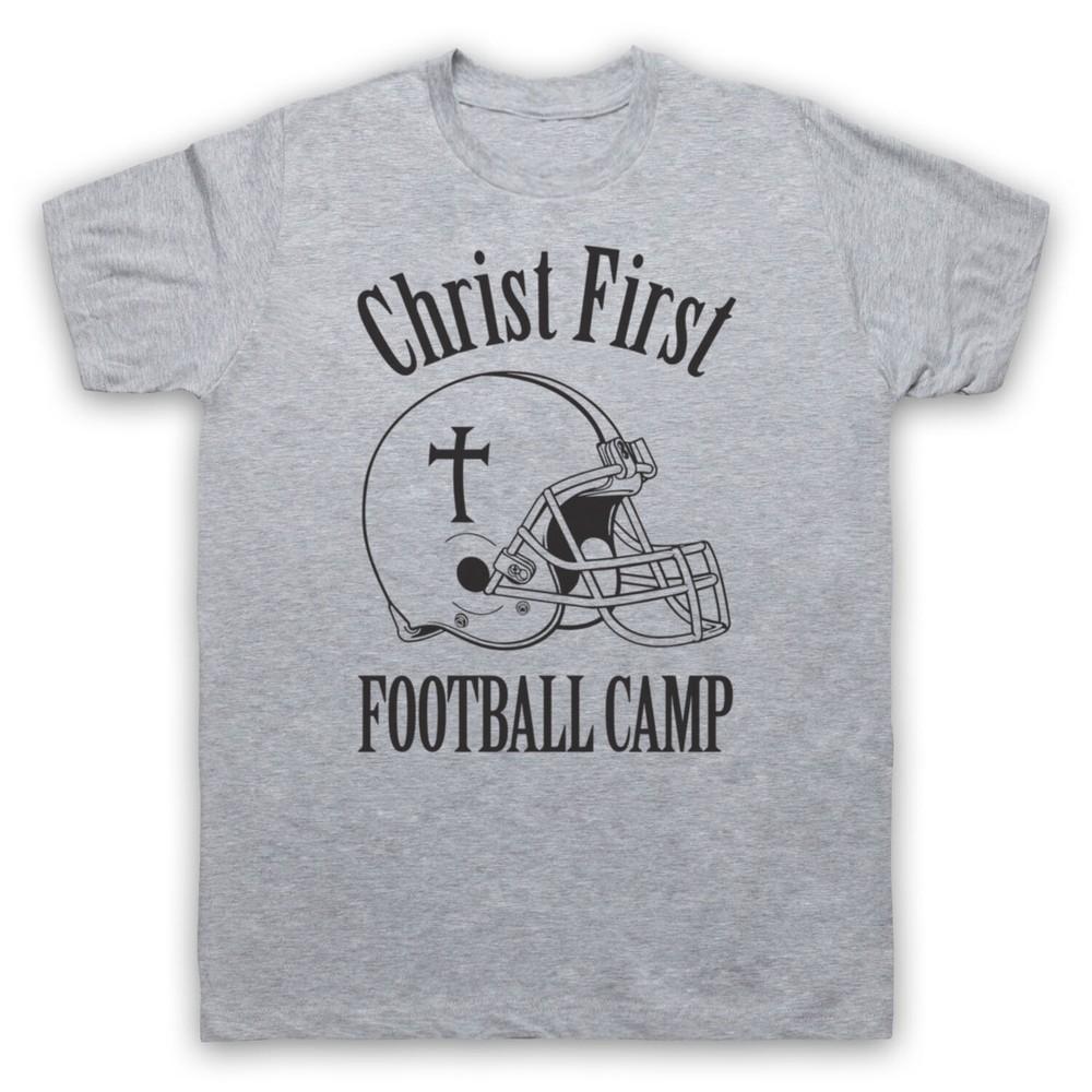 Christ First Football Camp Retro Style Christlich USA Herren- und Damen-T-Shirt