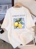 Summer TShirts Unisexs Lemon Cello Creative Fruits Printing Short Sleeve Comfortable Soft ONeck Tops Basic Unisex Clothes