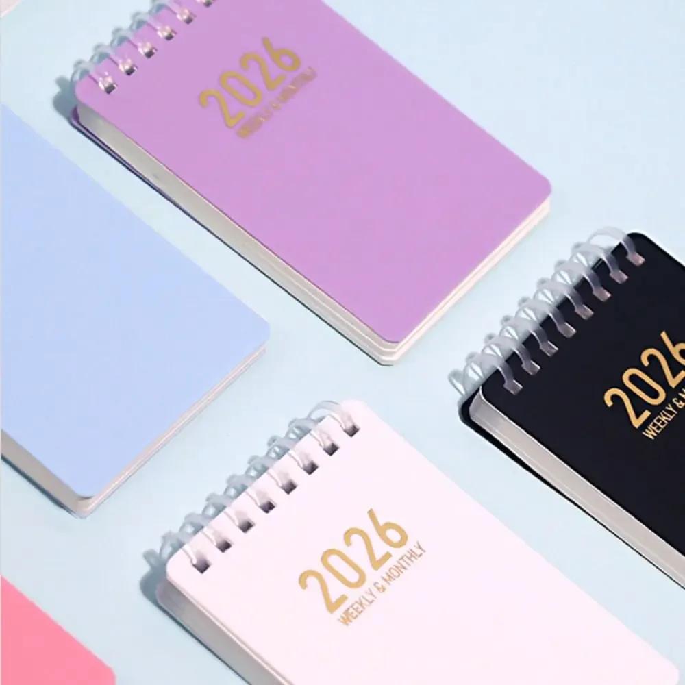 Compact A7 To Do List Notebook English Version Mini 2026 Agenda Book Portable Monthly Planner Students
