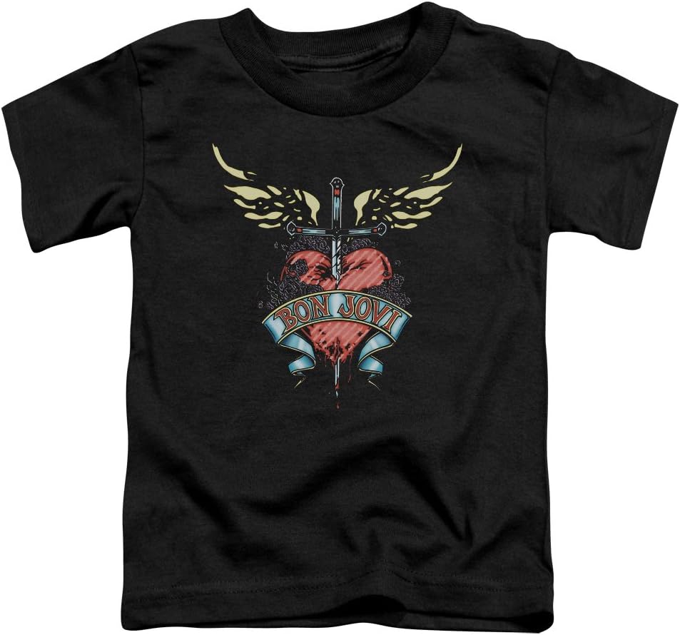 Bon Jovi Sword Heart Wings Graphic T-shirt S