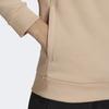 adidas Big Logo Print Sports Hoodie Women Tops Nude H07891