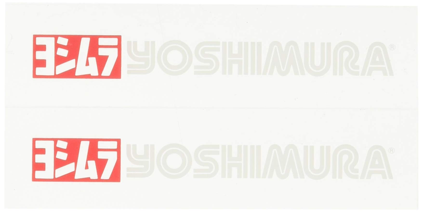 YOSHIMURA printer rack sticker set red/white (2pcs) YOSHIMURA 904-091-1000
