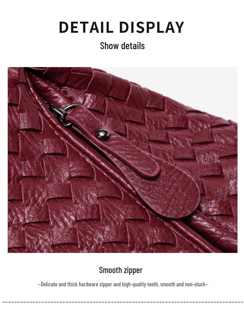 European & American Women's Large Woven Handbag - Handmade Single Shoulder or Crossbody Bag with Large Capacity.