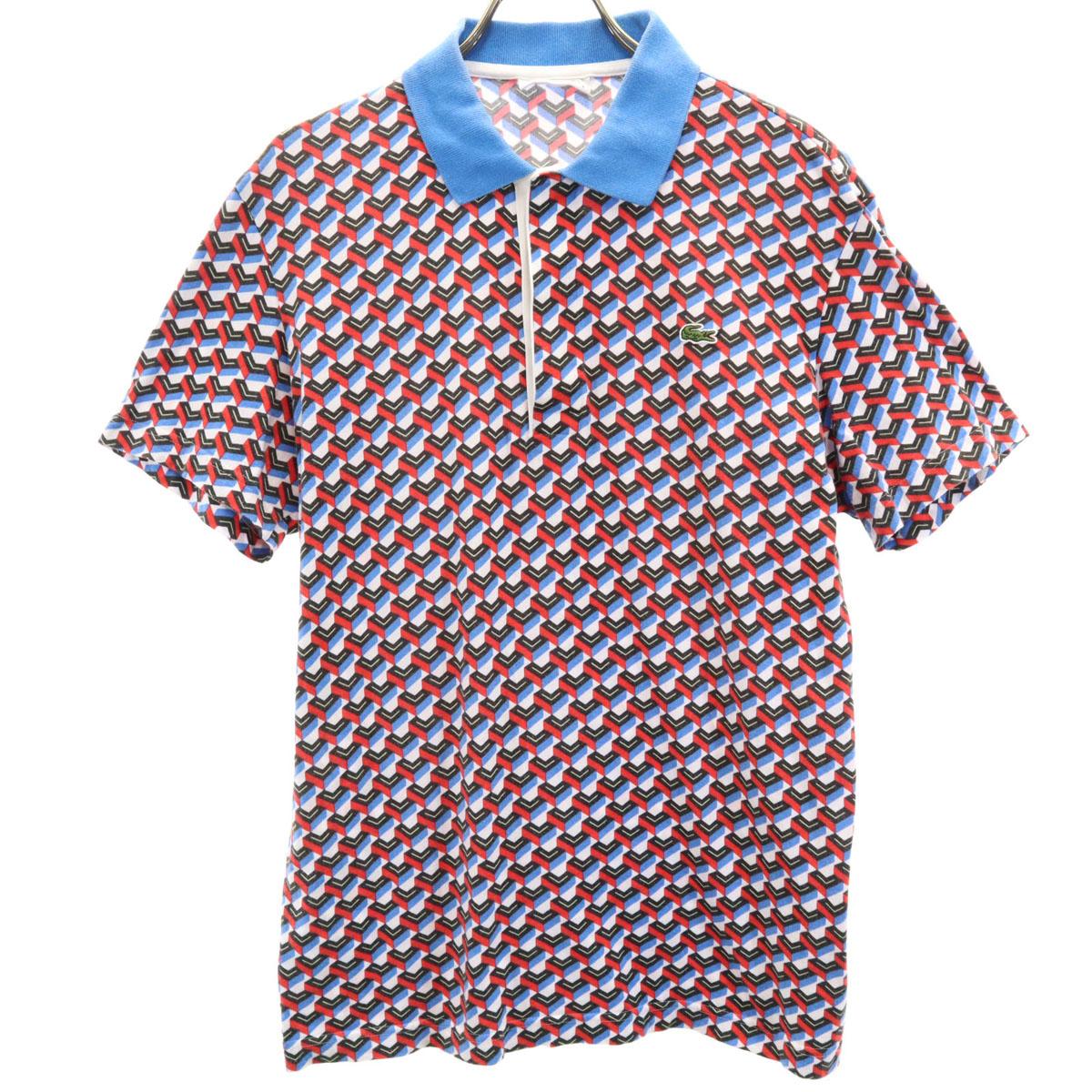 

LACOSTE made in Japan Overall handle Short sleeve Polo shirt Special wing Men s Used