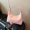 Small Vintage Dumpling Crossbody Bag With Sewn Details For Women