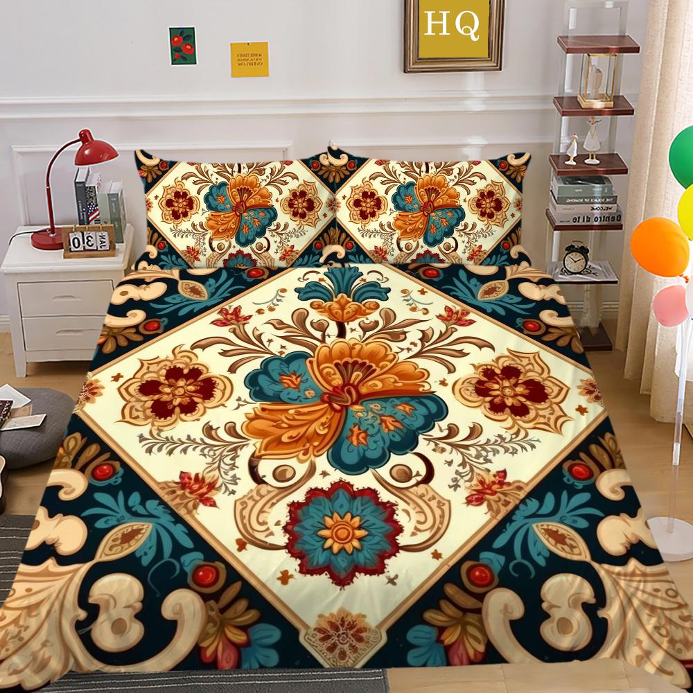 

Комплект постельного белья с 3D цветочным принтом, роскошное женское покрывало из полиэстера, комплекты домашнего постельного белья королевского размера EU Single 135x200cm