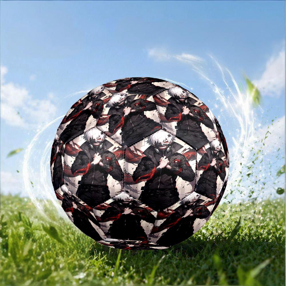 Tokyo Ghoul Masked Mystery Size 5 Soccer Ball,Indoor/Outdoor Suitable for Training Matches Tournaments Practice Games Perfect Gift for Fan