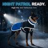 Warm Winter Dog Coat With High Neck Fleece Lining Reflective Stripes Waterproof Windproof Pet Outerwear Small To Extra