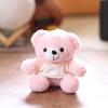 Doll Keychain Plush Pendant Bear T-Shirt Design Lightweight Key Holder Easy to Carry Keychain Backpack Accessories