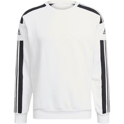 adidas Classic 3-Stripes Logo Print Pullover Sweatshirt, Men Casual Long Sleeve Daily Tops White GT6641