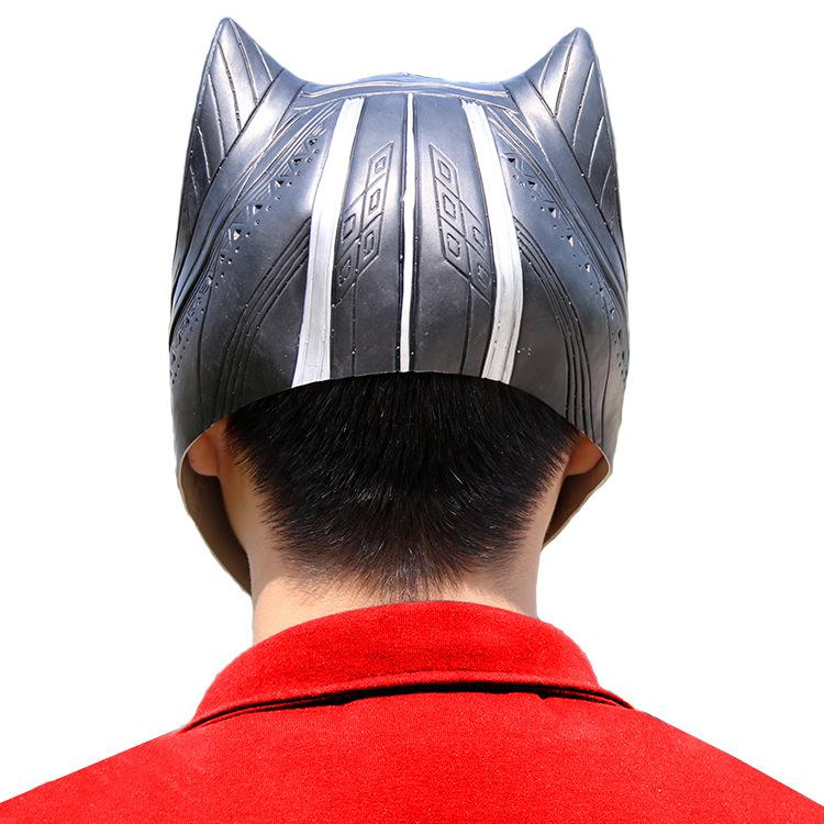 Black Panther Helmet Captain America3Civil War Mask Marvel Comics Halloween Latex Costume Black Panther Headgear