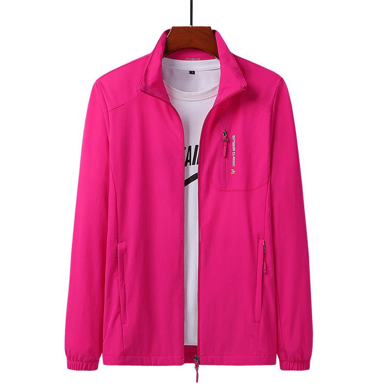 Unisex Quick-Dry Elastic Windbreaker: Spring/Summer Sun Protection for Outdoor Sports XL