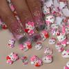 12 Grids Hawaii Black Skin Hello Kitty Nail Charms Summer Vibe Coconut Dolphin Acrylic Nail Art Decoration Manicure Accessories