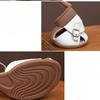 Real Leather Low Heeled Mom Shoes, Summer Anti Slip, Breathable and Comfortable Women's Shoes, Retro Toe Cap Women's Sandals, Velcro