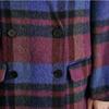MAXZA Handmade Wool Check Long Coat Scarf Set Zd11hc005nh