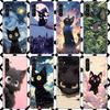 Anime Cute Black Cat Meow Phone Case for Samsung Galaxy A17 A37 A57 A16 A26 A36 A56 A15 A25 A35 A55 A14 A24 A34 A54 A13 A23 A33